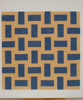 Stripe Remix blue # 3 (50 x 50 cm)