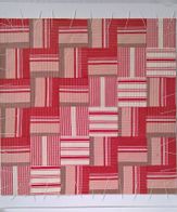 Stripe Remix red # 3 (50 x 50 cm)